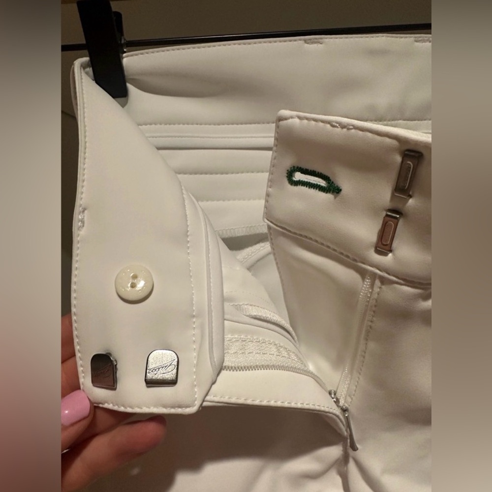 Iago Italia Equestrian Riding Show Breeches, White, Size 24, Good Condition - Picture 7 of 14